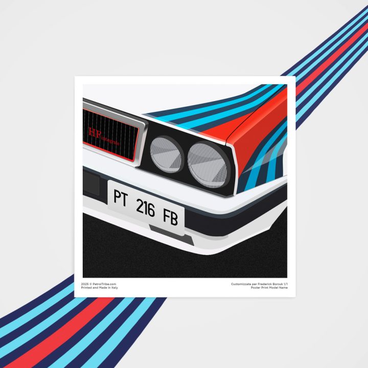 Lancia Delta Martini Racing Fine Art Print Poster